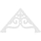 Ekena Millwork Pitch Finley Architectural Grade PVC Gable Pediment, 36"W x 21"H x 1"P (14/12) GPP036X021X100FIN - alternate 4